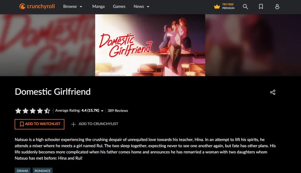 série hentai de petite amie domestique sur crunchyroll.com