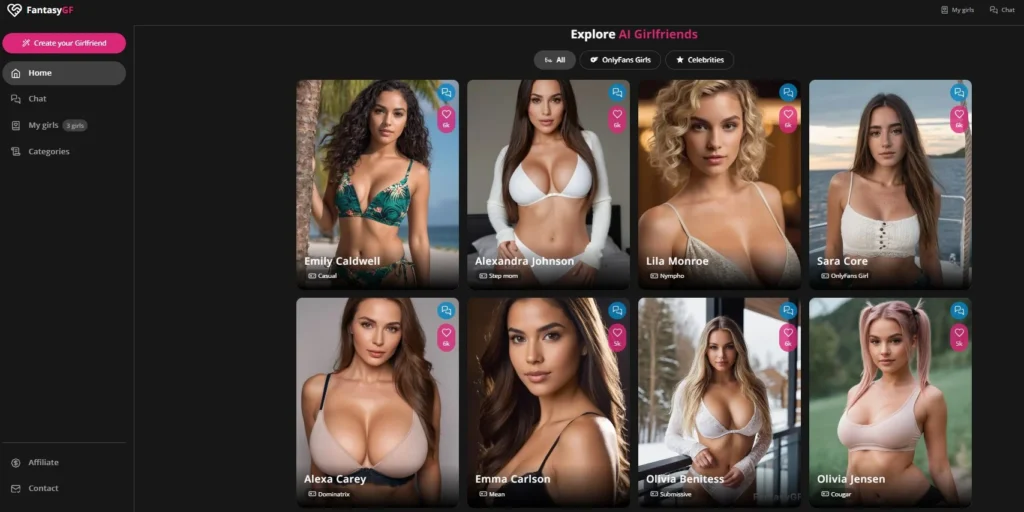 Juego porno de chat AI FantasyGF.ai